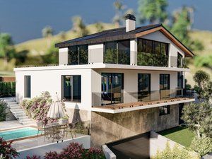 Xalet  Carrer colòmbia 27. Exclusiva propiedad con vistas al mar: proyecto personalizable e
