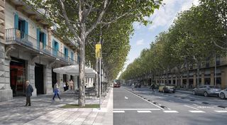 Etagenwohnung in Raval. Piso exterior con terraza privativa