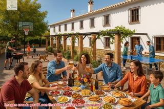 Casa en Villanueva del Trabuco. Gran casa rural en villanueva del trabuco  8 dormitorios  ideal