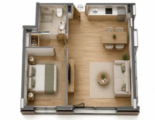 Flat in Calle peña san juan 2. Piso de 1 habitación en colindres. nuevo!