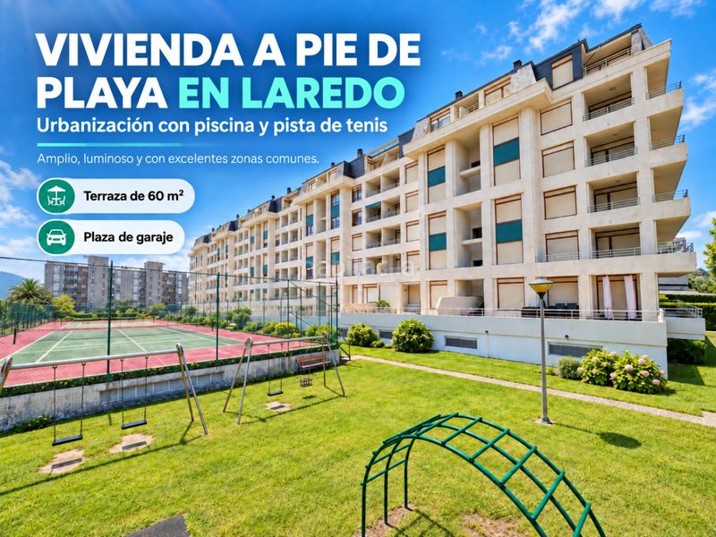 Foto 078e25c3-7c86-4005-9c1b-00b098b274b4. Piso en Laredo - calle enrique mowinckel- rcia amanecer 84 bajo en la playa en Laredo