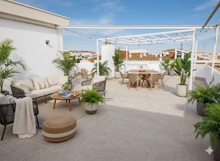 Ático  D'hug de montcada. Ático con licencia turística grande en el corazón del puerto de