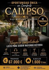 Transfer Business premise  Del garbí. Traspaso del bar musical calypso en cambrils, terraza de 70 m y