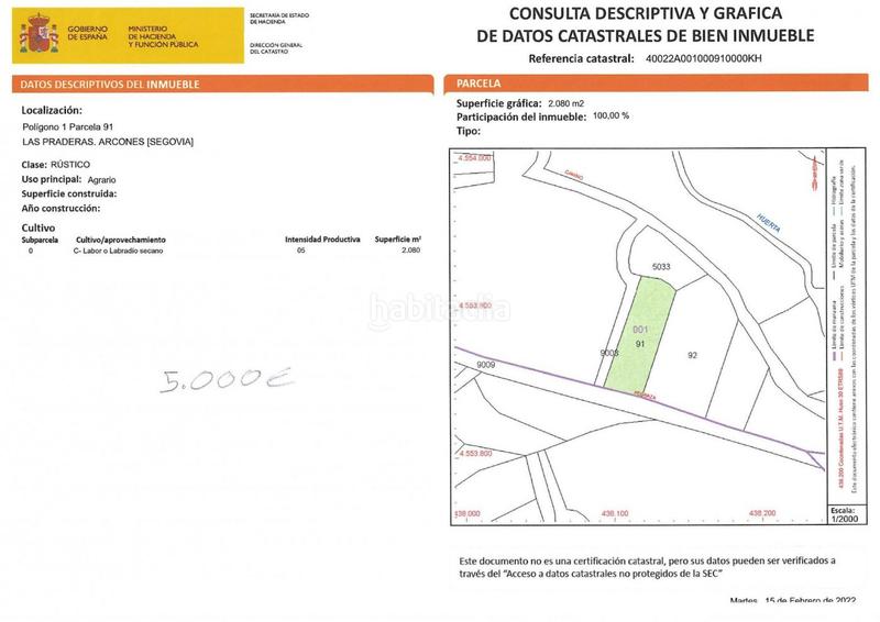 Foto 1613ef9c-8fe1-47ae-a02c-3c9d58b17d3e. Finca rústica seis fincas rusticas, , desde 3500 en Arcones