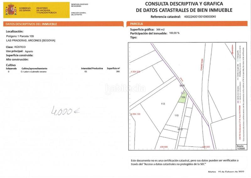 Foto a1039987-f68a-47af-a8a1-f8b10a8961bc. Finca rústica seis fincas rusticas, , desde 3500 en Arcones