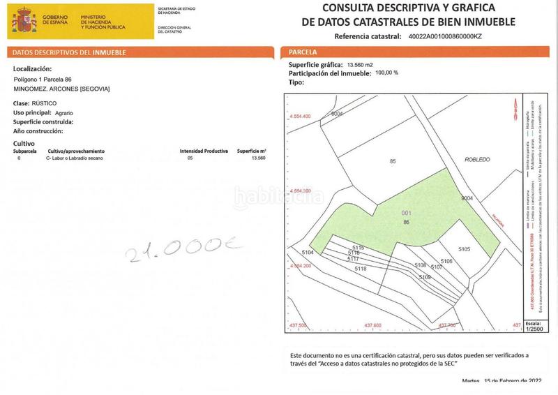 Foto e7124467-1e8a-4d3a-bae8-a36f1fffc66f. Finca rústica seis fincas rusticas, , desde 3500 en Arcones