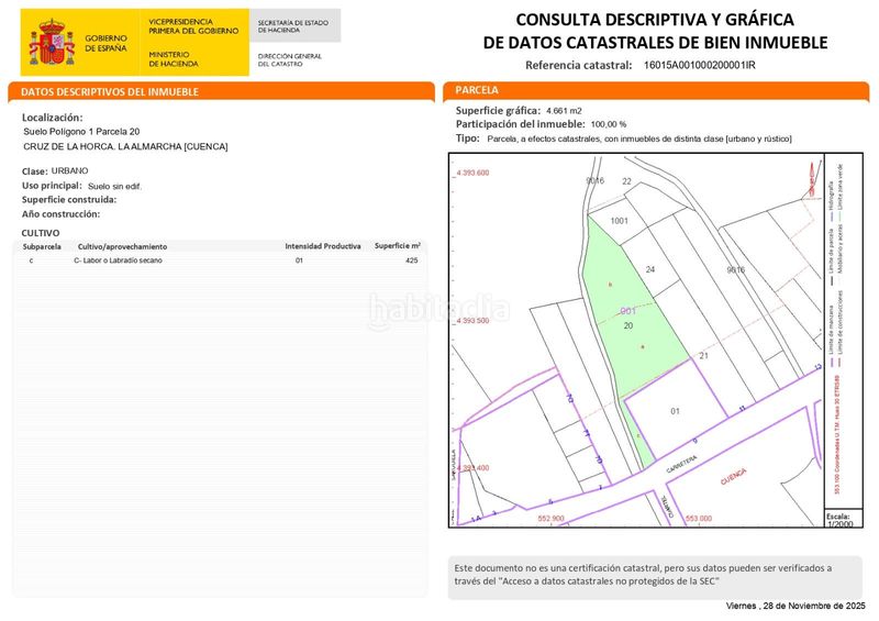 Foto 001ee8a3-c712-4381-9173-b0b08a7716c1. Finca rústica a cruz de la horca a Almarcha (La)