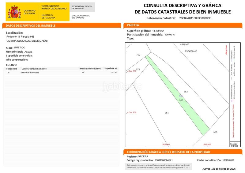 Foto 145bd6d9-b09f-4955-9c86-fdac740c85ba. Finca rústica a pol 11 par 908 a Siles