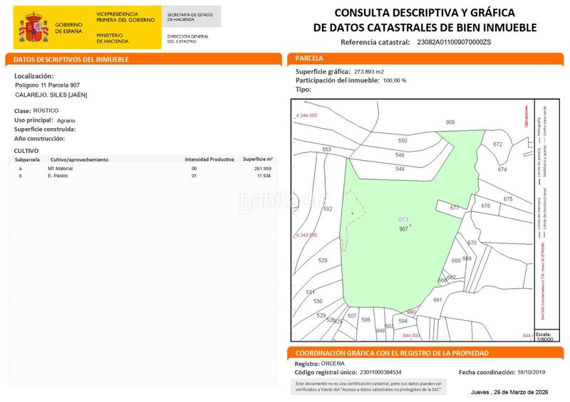 Foto 729498c3-bc6d-4a8f-8699-04fbeaf4b5d3. Finca rústica a pol 11 par 908 a Siles