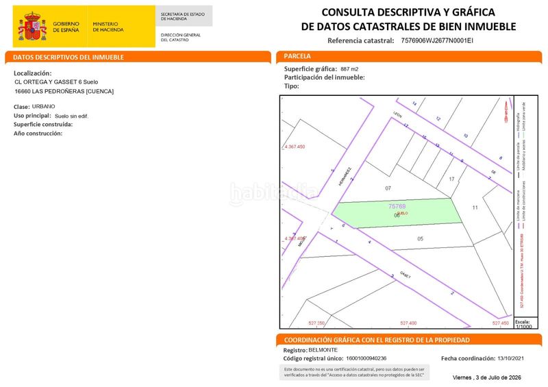 Foto f3c7b1d2-c954-494d-be8d-fdabe82a2d13. Finca rústica a ortega y gasset 6 a Pedroñeras (Las)