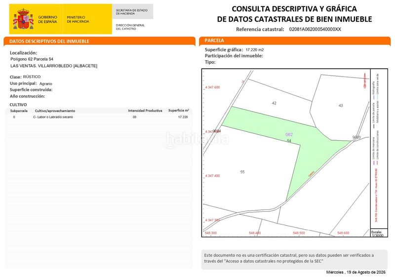 Foto 5bc93d55-915e-46a8-b91d-b3f9e8715ae3. Finca rústica a 62 a Villarrobledo