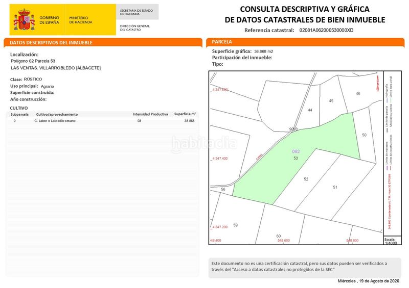 Foto e553977f-7bba-4dd3-b329-4843ff774082. Finca rústica a 62 a Villarrobledo