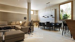 Xalet a Pueblo Acantilado-Lanuza. Chalet contemporáneo de obra nueva con espacios amplios y piscin