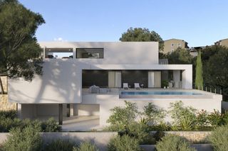 Chalet in Cumbre del Sol. Chalet de obra nueva de 190 m2 con vistas al mar en cumbre del s