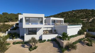 Xalet a Cumbre del Sol. Villa altair luz, arquitectura y mar mediterráneo