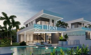Chalet en Golf Bahía. Lujosa villa de líneas modernas en sierra cortina