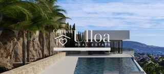 Chalet in La Fustera. Villa de diseño con vistas panorámicas al mar y al peñón de ifac