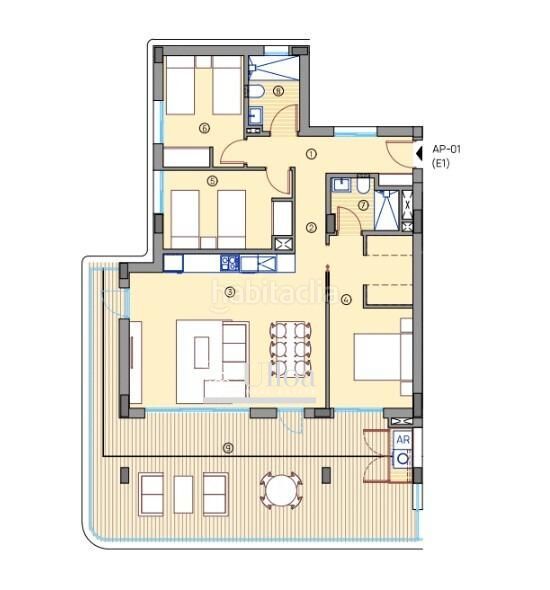 Foto a95021f8-d1db-49b6-9b18-a203f205dc4a. Apartament amb calefacció aparcament piscina a Bonalba-Cotoveta Mutxamel