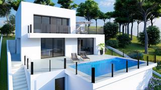 Chalet  Residencial las palmeras. Villa oasis  diseño contemporáneo con vistas al mar en cumbre de