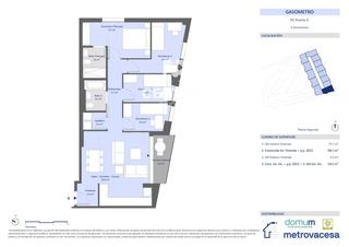 Pis  Gasmetre. Promocin obra nueva gasmetre