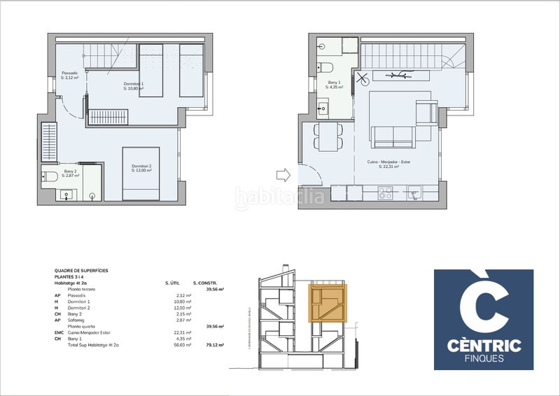 Foto 6bd3dbdf-7c37-4c3d-86c5-29eccaa1c97a. Dúplex 79m<sup>2</sup> amb calefacció a Barri del Centre Terrassa