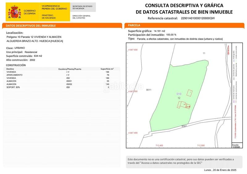 Foto 02f0f2f2-11df-4b29-be50-1cf55058f3fe. Terrain résidentiel dans Pedanías Huesca