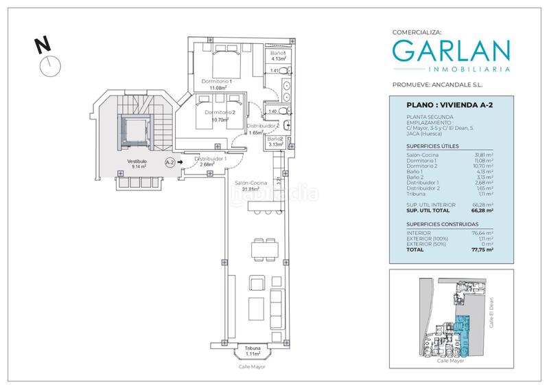Foto ae86e513-7073-4c50-a792-caadec278088. Piso 66m<sup>2</sup> en calle mayor 3 en Casco Antiguo - Ciudadela Jaca