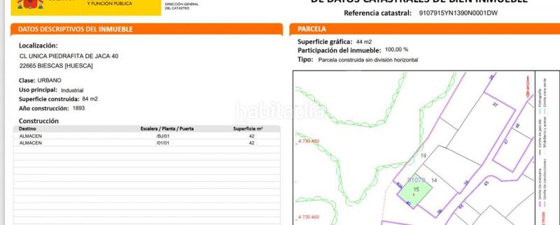 Foto 36cdc4dc-e20a-4ad4-8e74-f16974b3549f. Casale in calle única de 40 in Biescas