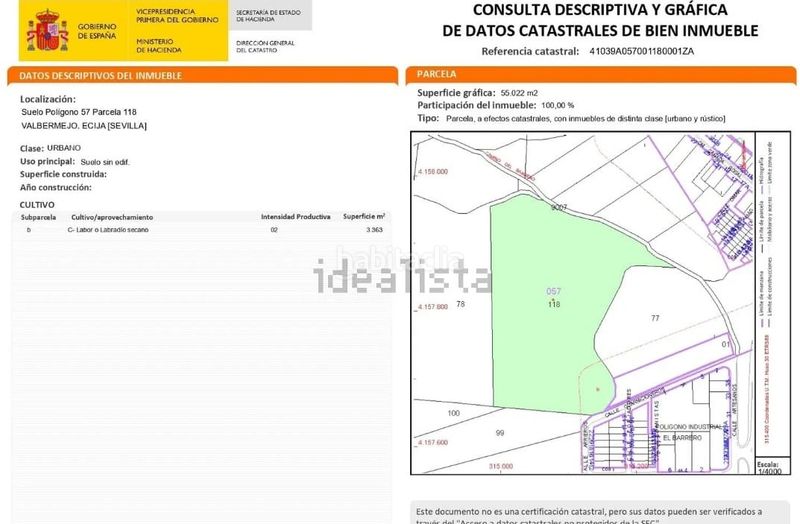 Foto 152905d0-1a68-4fb2-87fe-f7fefbaecfc3. Finca rústica en calle guarnicioneros 1 en Écija