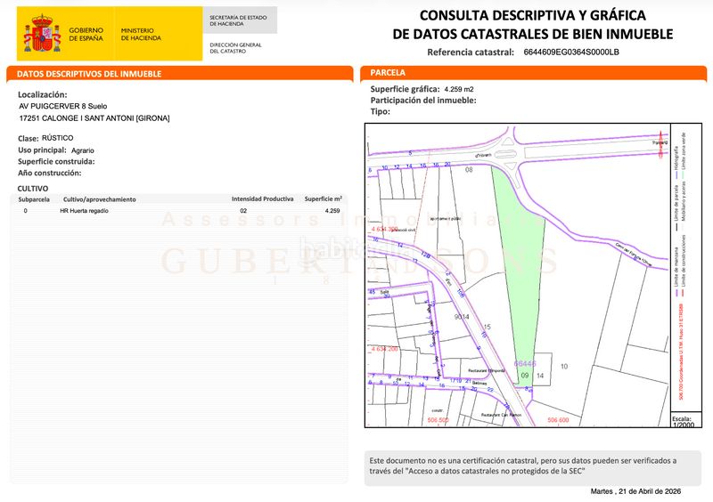 Foto 613599eb-1a79-4c4a-b589-b113be01275e. Terreny residencial a Poble Calonge