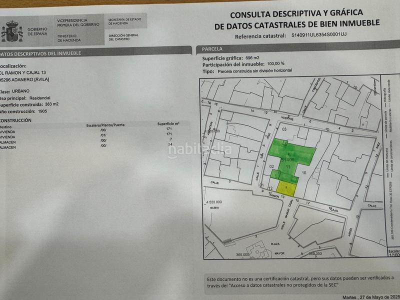 Foto c52310bf-4a58-4c67-8628-1584ea117dd0. Masía en calle don ramon y cajal 13 grupo integra, casa de pueblo como posada con proyecto y licencia de obras con obra iniciada . en Adanero
