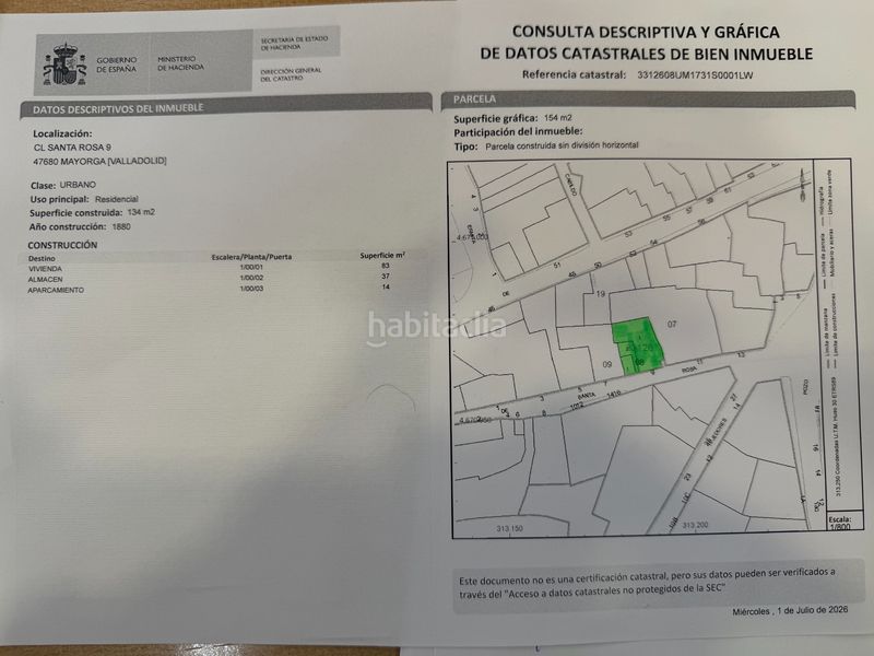 Foto 3f3e3982-eb0a-4f28-b65f-fe1e6a643df8. Masia amb aparcament a Mayorga