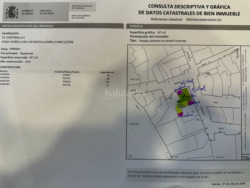 Foto 9fb16008-abb2-44cd-9f26-5c88a7c7eca3. Masia amb xemeneia calefacció aparcament a Joarilla de las Matas