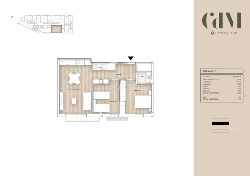 Foto 3a39cc1f-9511-49bb-98fa-7687d82e5875. Piso 71m<sup>2</sup> en carrer de gènova 2 en Llatí Santa Coloma de Gramenet