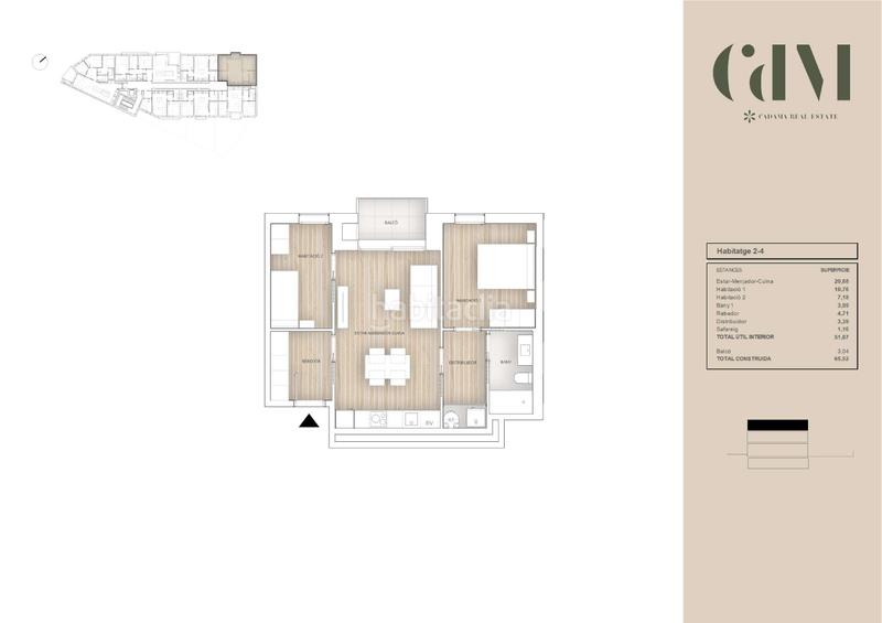 Foto abe1c99c-1df9-42a8-96ea-c0e6871f8dd6. Flat 65m<sup>2</sup> in carrer de gènova 2 in Llatí Santa Coloma de Gramenet