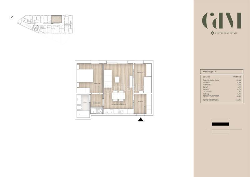 Foto edde9a27-004c-4fcd-b0b1-110c6ea8fbfe. Pis 57m<sup>2</sup> a carrer de gènova 2 a Llatí Santa Coloma de Gramenet