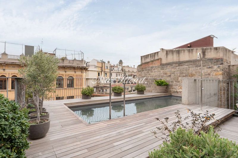 Foto 13e4b9fd-5c7a-46b3-ba0c-20ed4717f421. Lloguer dúplex amb calefacció piscina a Gòtic Barcelona