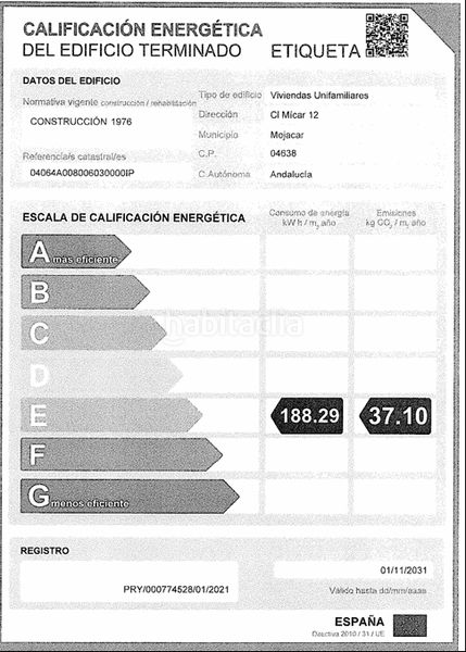 Foto af3baa01-e52a-46dc-9ea3-0f35a99a7f38. Casa amb xemeneia calefacció aparcament piscina a Mojácar