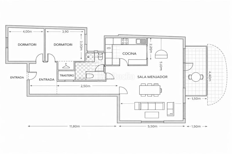 Foto 6a76ac56-893e-4ac3-a5d7-bf7bc3f04fbb. Flat with heating in Centre Vilassar de Mar
