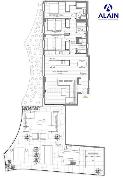 Foto 1d4e7129-9099-4684-bf6e-33e41af1ec53. Àtic amb aparcament piscina a Penya-Roja - Avda. Francia Valencia