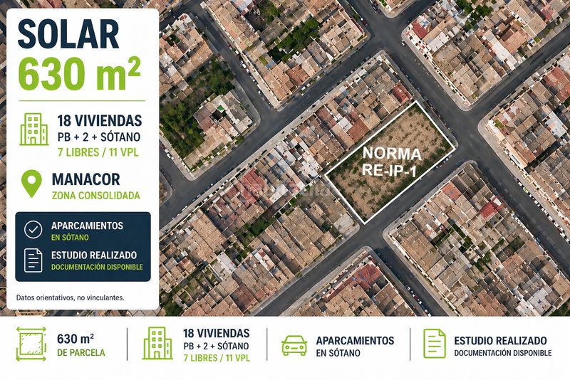 Foto 3762b32b-991e-4ff8-92f8-6ac946814944. Terreny residencial a Manacor centre Manacor
