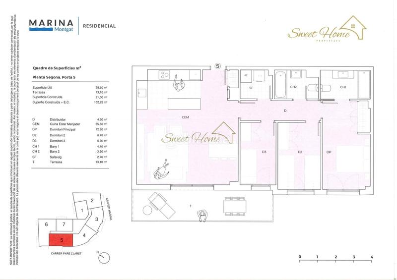Foto b8133ec4-43a8-4319-a862-7038e251fb8f. Piso residencial marina consta de 24 exclusivas viviendas de 2 , 3 y 4 dormitorios , totalmente e en Montgat