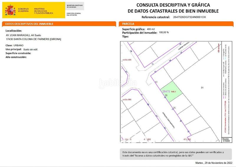 Foto 26490c19-2061-4de0-9e13-d66c788950ed. Terrain résidentiel dans avenida joan maragall 44 dans Santa Coloma de Farners