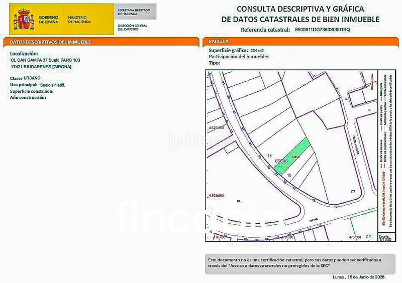 Foto 11c41911-109b-4ce3-b4af-80e193bc8e8c. Terreny residencial a carrer de can campà 37 a Riudarenes