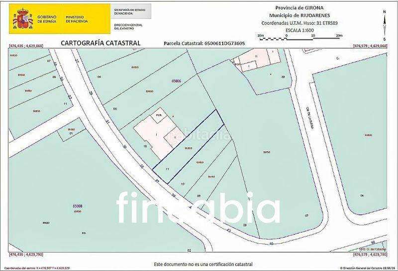Foto f3a11495-a7e2-45a3-b288-2d4a55fa1fb8. Terreny residencial a carrer de can campà 37 a Riudarenes