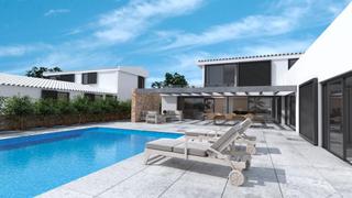 Chalet à Cala Blanca. Chalet en construcción en son blanc con piscina y garaje