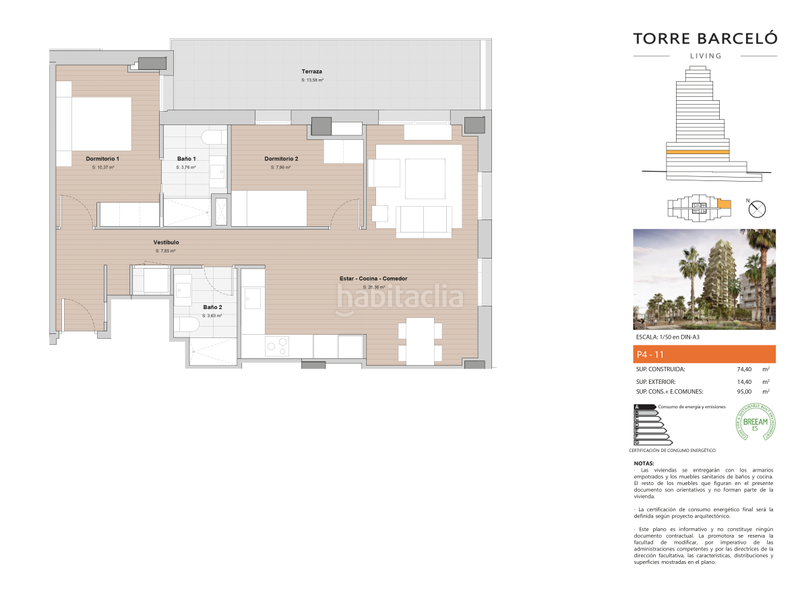 Foto dce70892-0a65-4140-8777-4499531c2a2c. Appartement 95m<sup>2</sup> dans ronda barceló 88 dans Eixample Mataró