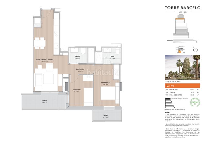 Foto f87dda0a-53f5-4e96-a85a-713d3cf90cec. Flat 89m<sup>2</sup> in ronda barceló 88 in Eixample Mataró