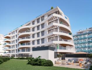 Apartament a Puerto Marina. Complejo residencial de obra nueva con vistas al mar en benalmad