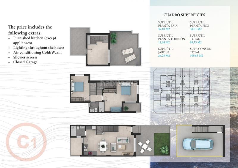 Foto eaca45d1-5888-4b1f-a4a6-9b3ef7592de4. Casa a schiera con parcheggio piscina in Tomás Maestre Manga del Mar Menor (La)